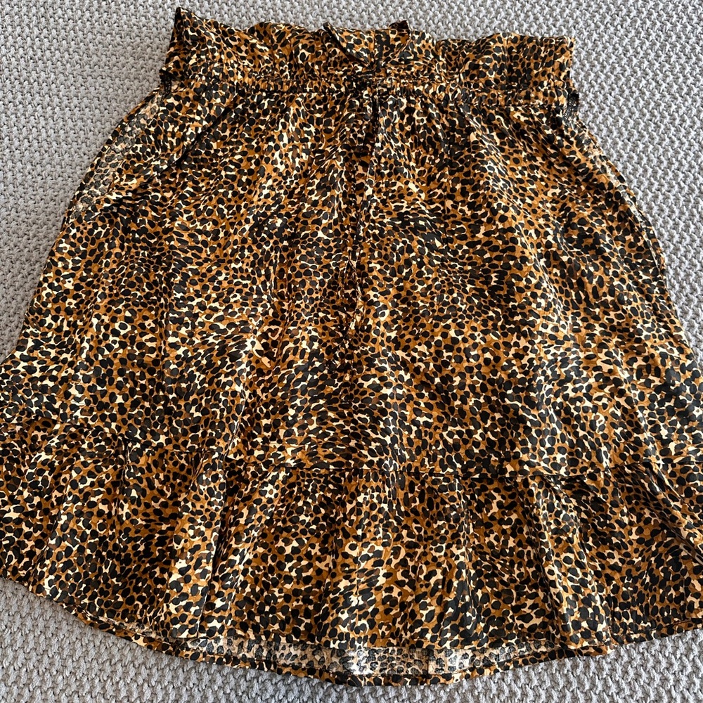 Old Navy Leopard Print Midi Dress in Brown and Black - Picture 7 of 14